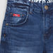 Lee Cooper Denim Shorts with Distressed Detail-Shorts-thumbnail-1