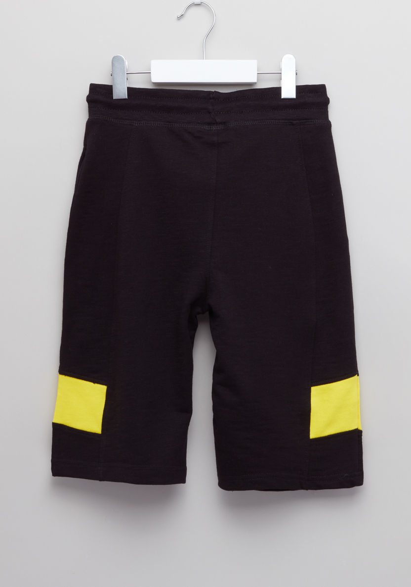 Batman Applique Detail Shorts with Drawstring-Shorts-image-2