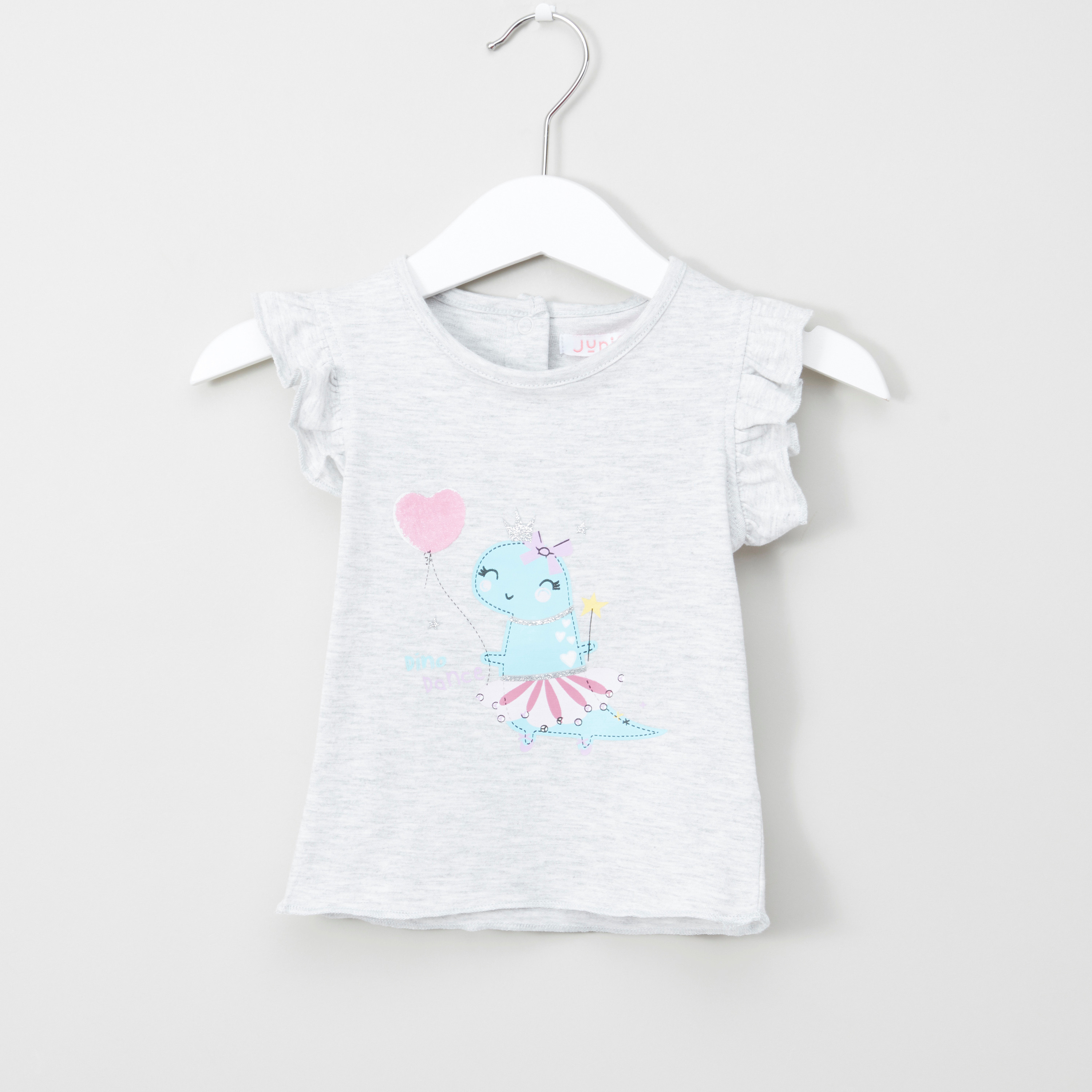 تيشيرت بطبعات جرافيكية من جونيورز– طقم من قطعتين-baby-girls-clothing-tshirts-image-2