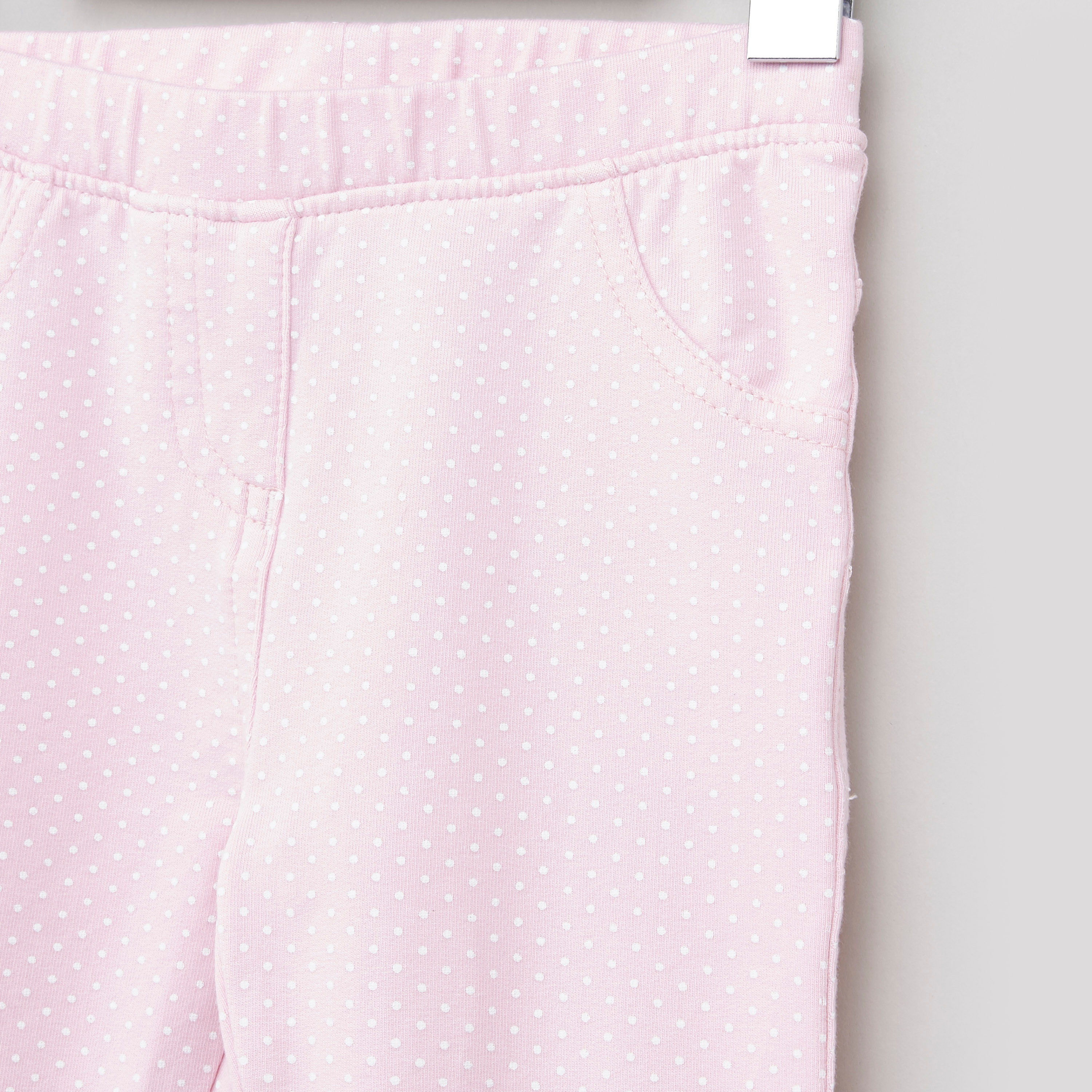 بناطيل بقصّة ضيّقة بطبعات نقاط بولكا مع جيوب من جونيورز-baby-girls-clothing-bottoms-trousers-image-2