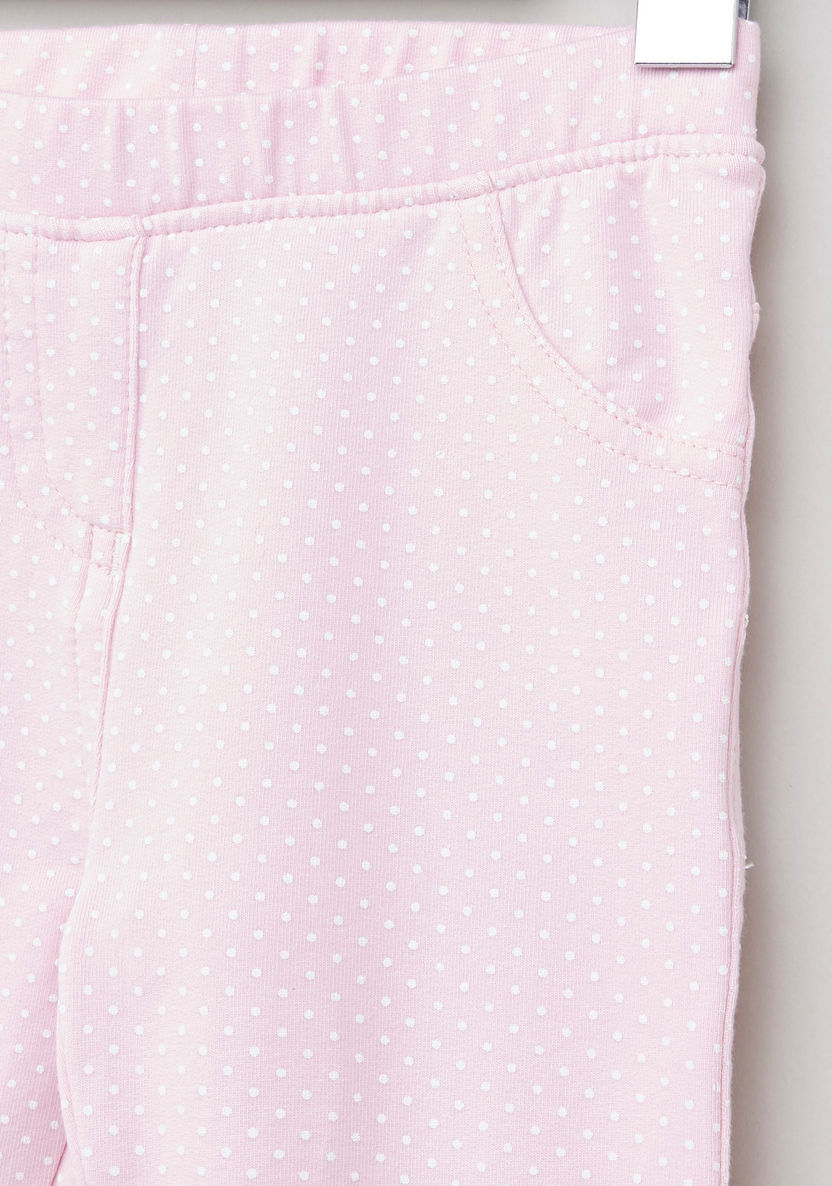 Juniors Polka-Dot Printed Jeggings with Pockets-Pants-image-1
