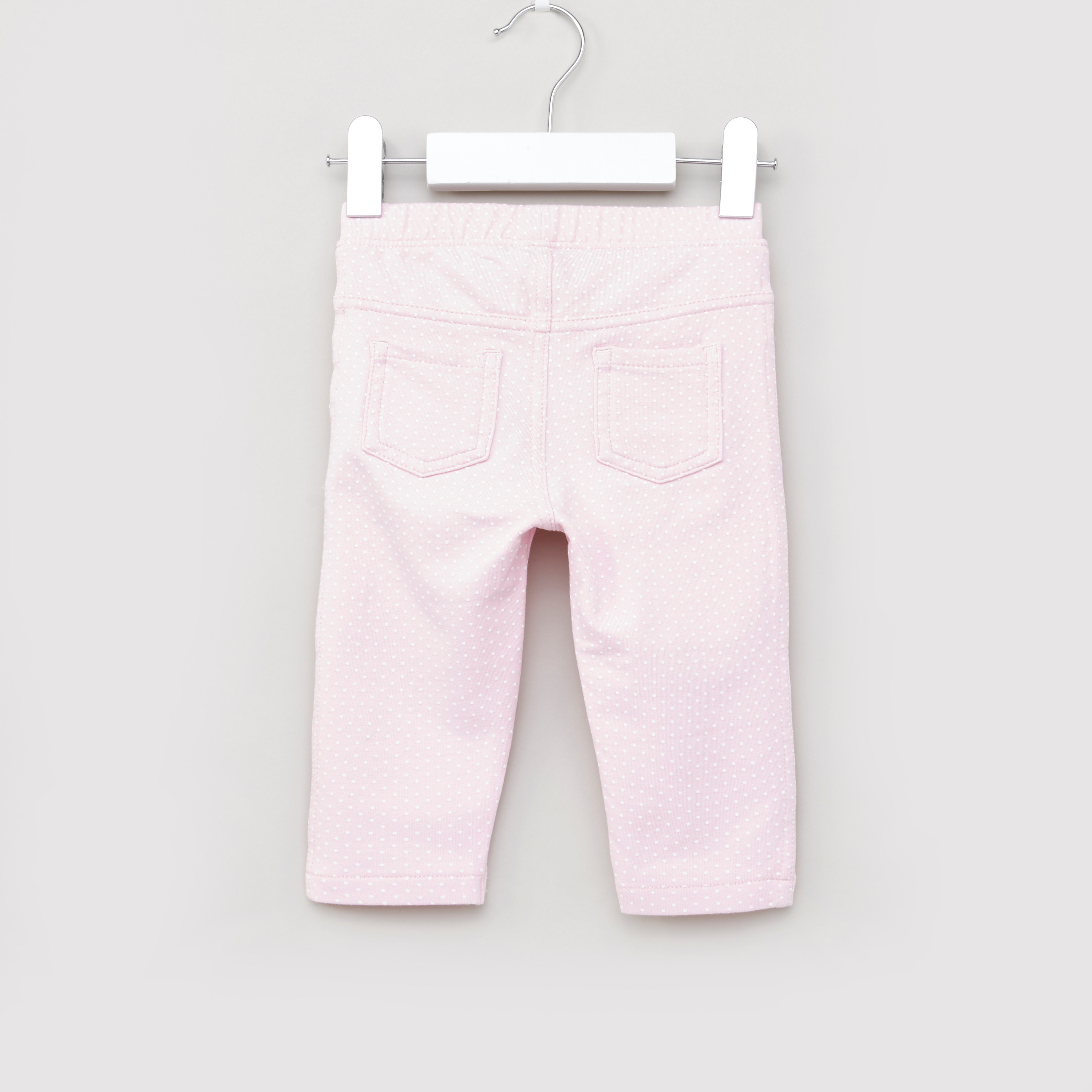 بناطيل بقصّة ضيّقة بطبعات نقاط بولكا مع جيوب من جونيورز-baby-girls-clothing-bottoms-trousers-image-3