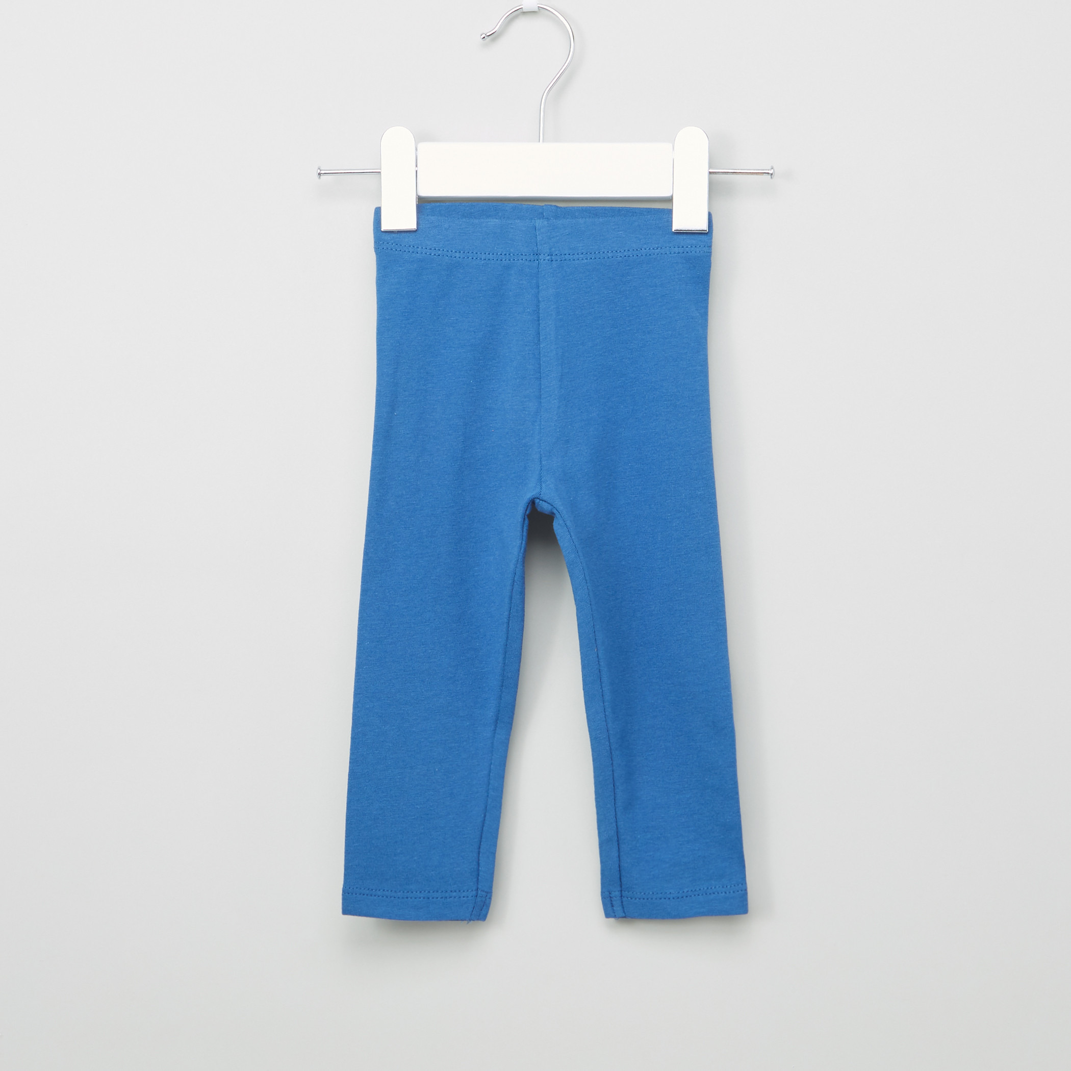 Juniors Full Length Leggings with Elasticised Waistband - Set of 2-baby-girls-clothing-bottoms-leggings-image-2