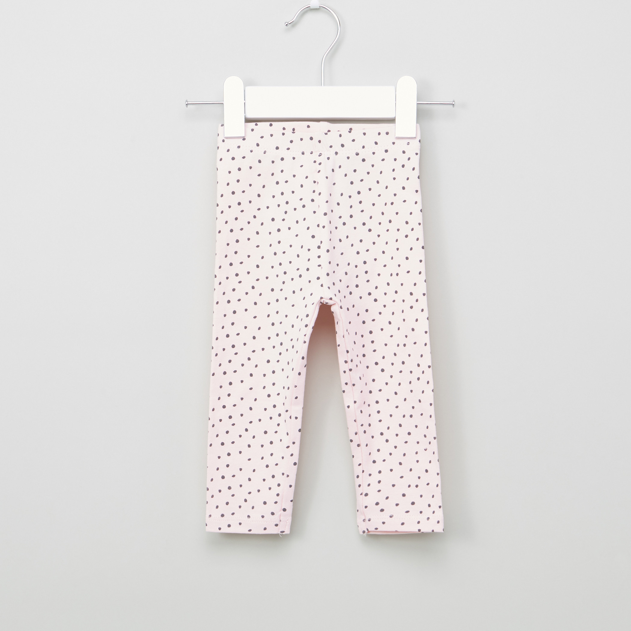 Juniors Full Length Leggings with Elasticised Waistband - Set of 2-baby-girls-clothing-bottoms-leggings-image-5