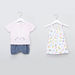 Juniors Printed Romper and Dress Set-Clothes Sets-thumbnail-0