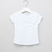 Juniors Printed Bow Detail Round Neck T-shirt-T Shirts-thumbnail-2