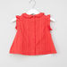 Juniors Stitch Detail Top with Peter Pan Collar and Button Closure-Blouses-thumbnail-2