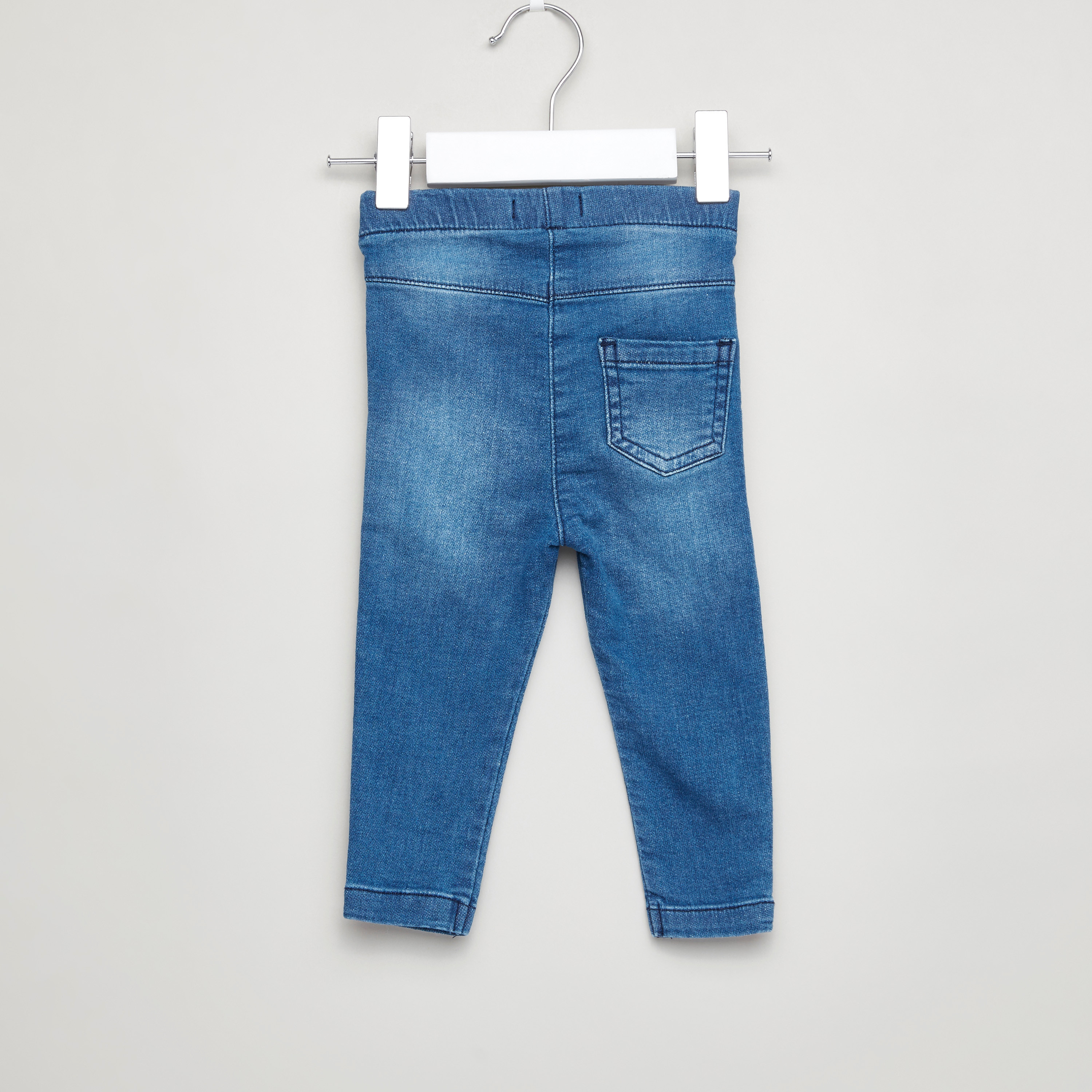Juniors Side Tape Detail Jeans with Pocket Detail-baby-girls-clothing-bottoms-jeans-image-3