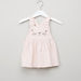 Juniors Striped Top with Embroidered Pinafore Dress-Clothes Sets-thumbnail-3