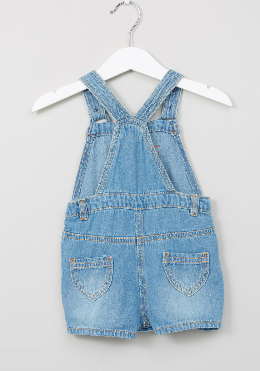 Juniors Denim Dungarees with Pocket Detail-Rompers%2C Dungarees and Jumpsuits-image-2