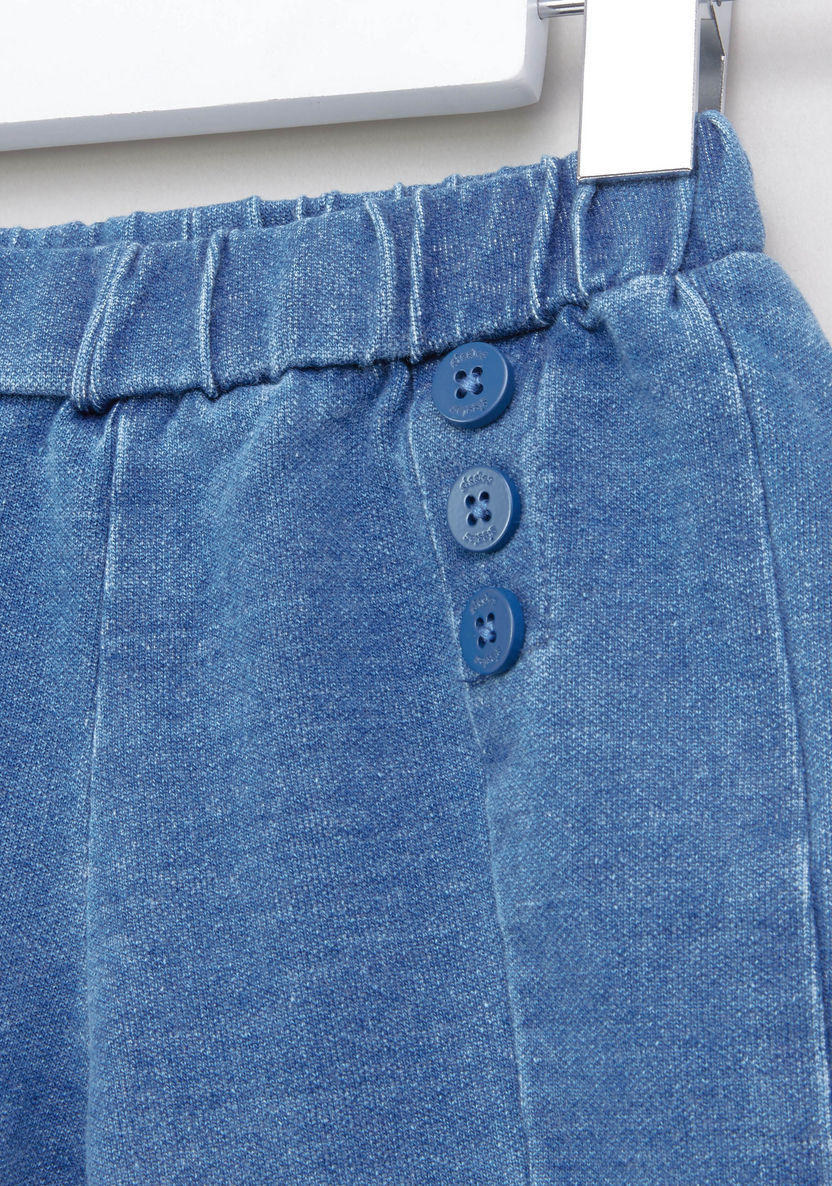 Giggles Button Detail Pants-Pants-image-1