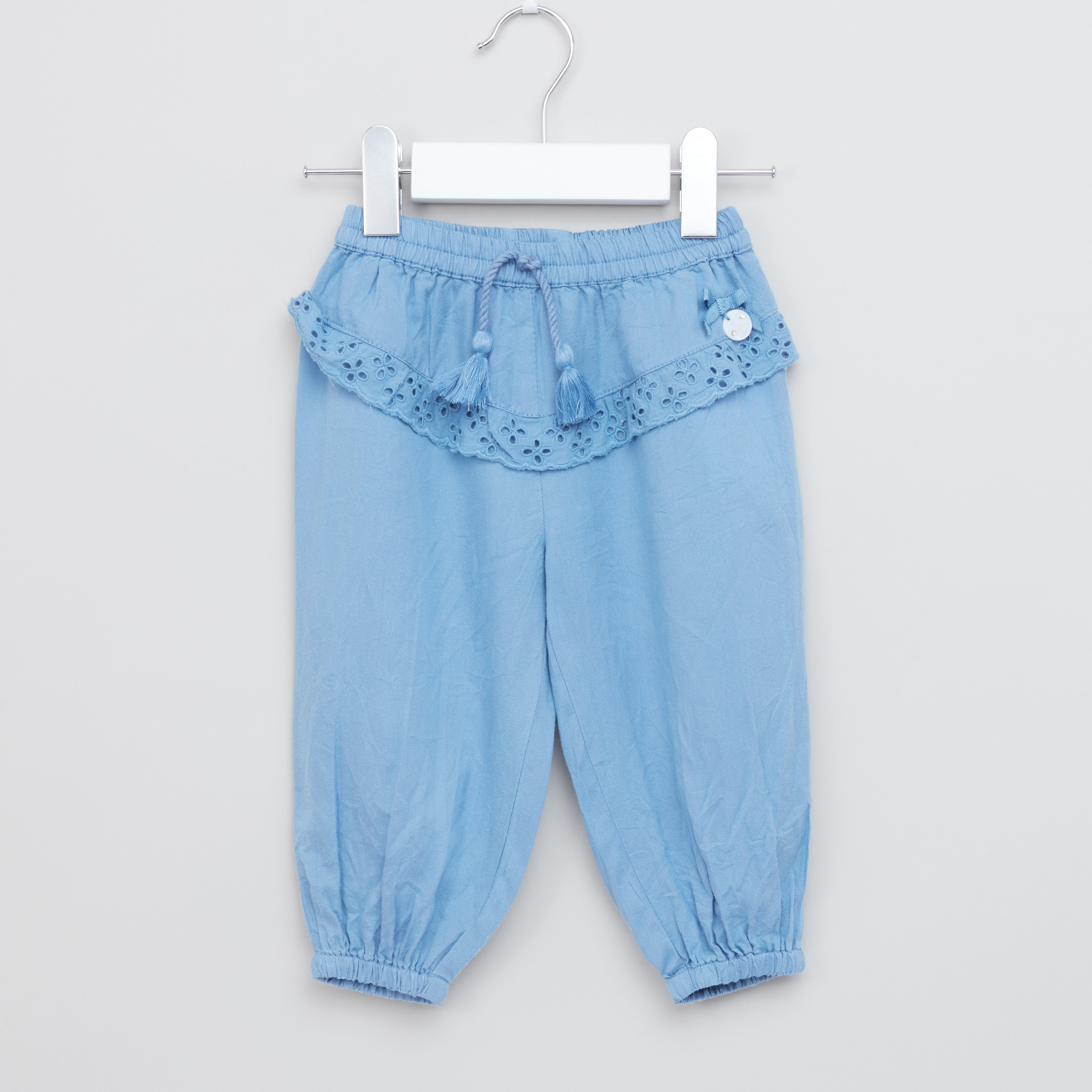 Giggles Schiffli Detail Jog Pants-baby-girls-clothing-bottoms-joggersandtrackpants-image-1