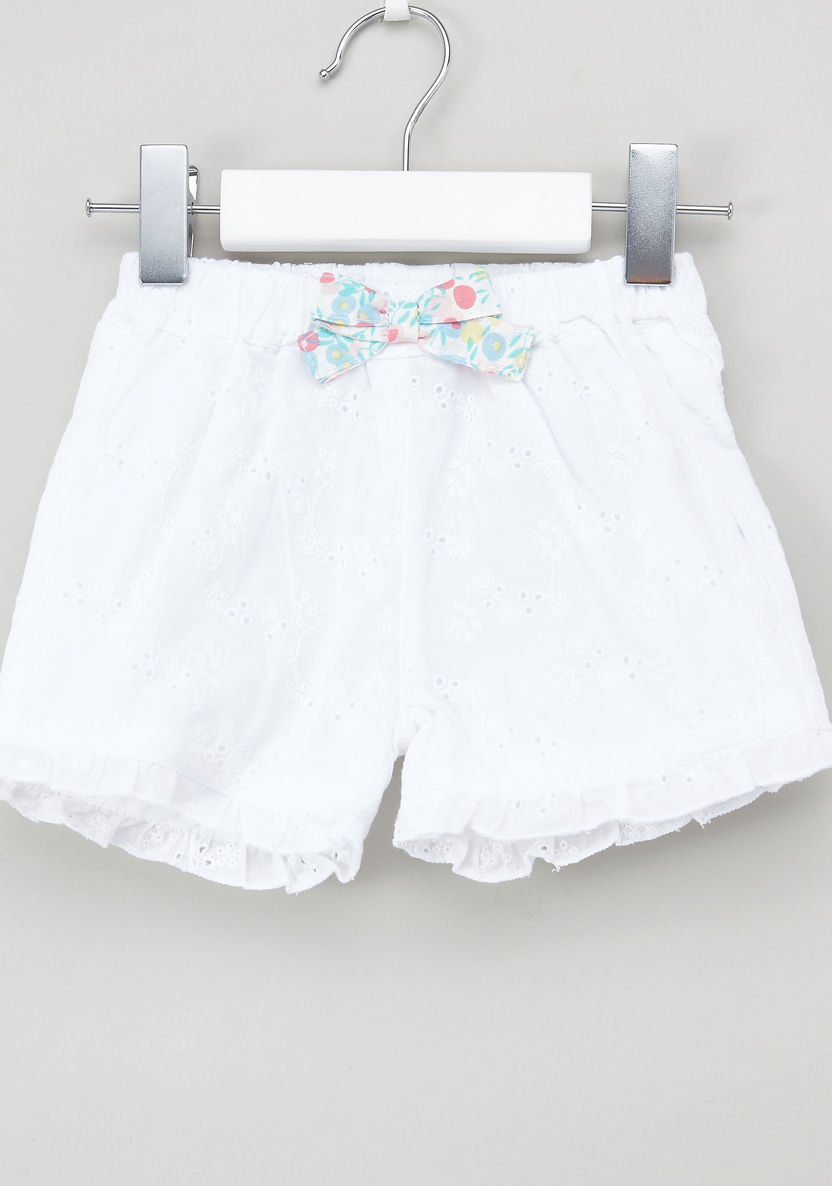 Giggles 3-Piece Floral Detailed Blouse and Hat with Shorts-Clothes Sets-image-4