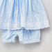 Juniors Schiffli Detail Blouse and Shorts Set-Clothes Sets-thumbnail-3
