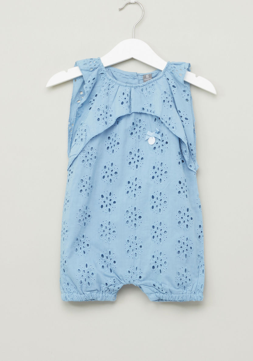 Giggles Schiffli Detail Sleeveless Romper-Rompers%2C Dungarees and Jumpsuits-image-0