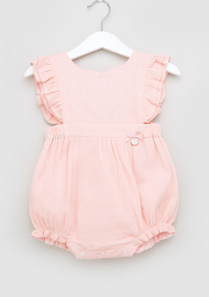 Juniors Ruffle Detail Romper with Cap-Rompers%2C Dungarees and Jumpsuits-image-1