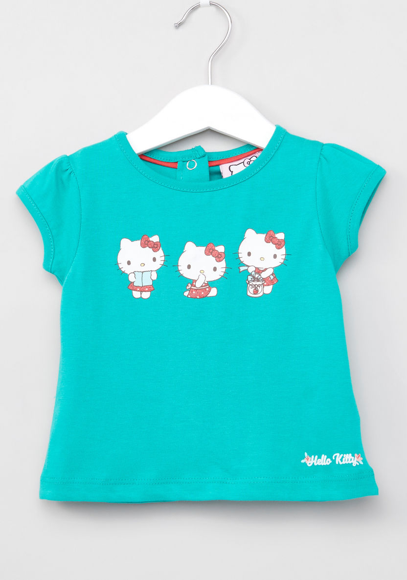 Sanrio Graphic Printed 2-Piece T-shirts and Short Set-Clothes Sets-image-1
