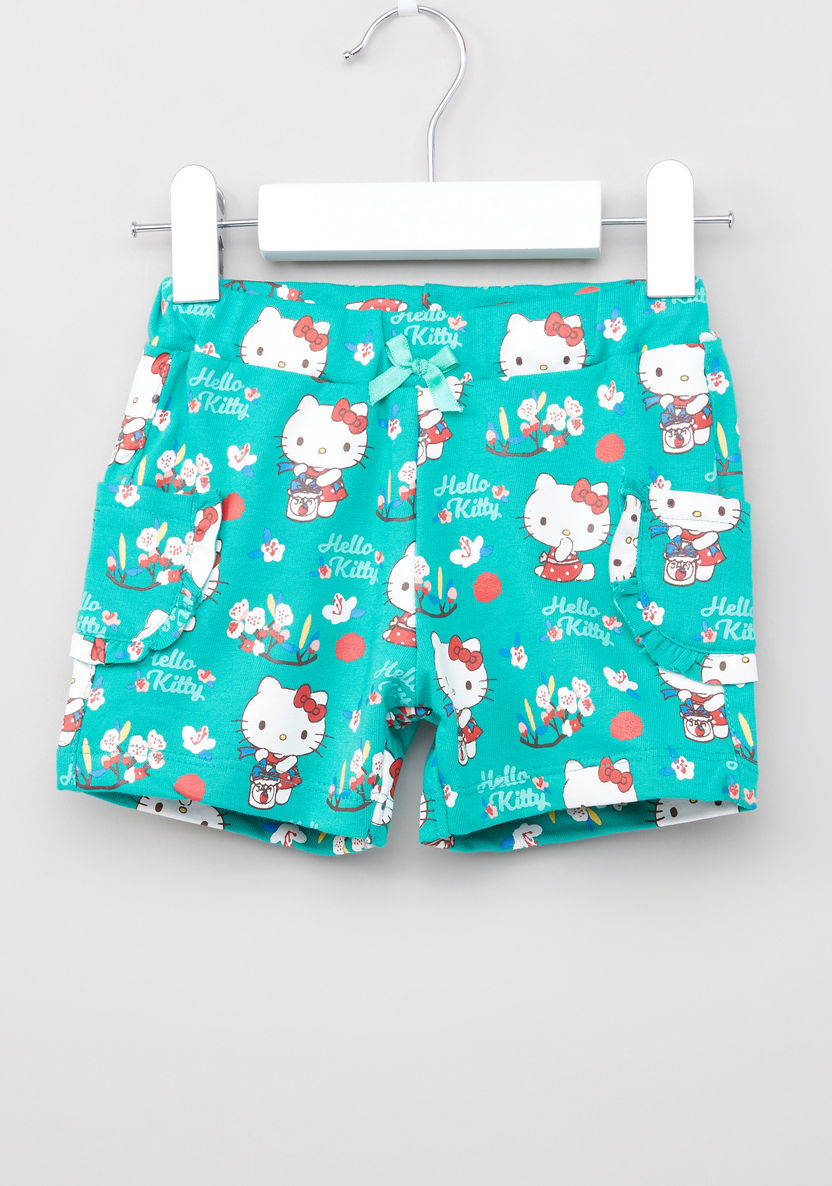Sanrio Graphic Printed 2-Piece T-shirts and Short Set-Clothes Sets-image-4