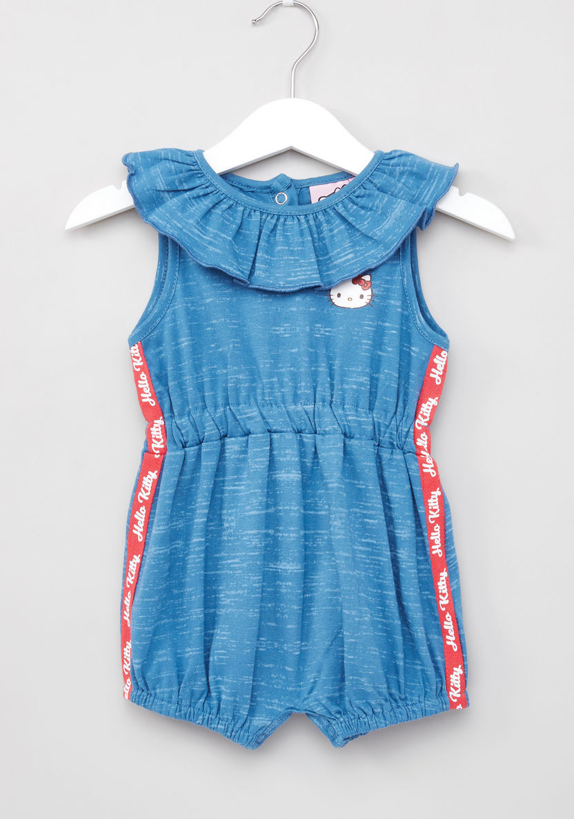 Sanrio Hello Kitty Printed Dress with Tape Detail Romper-Clothes Sets-image-1
