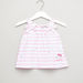 Sanrio Floral Printed Striped Top and Shorts Set-Clothes Sets-thumbnail-1