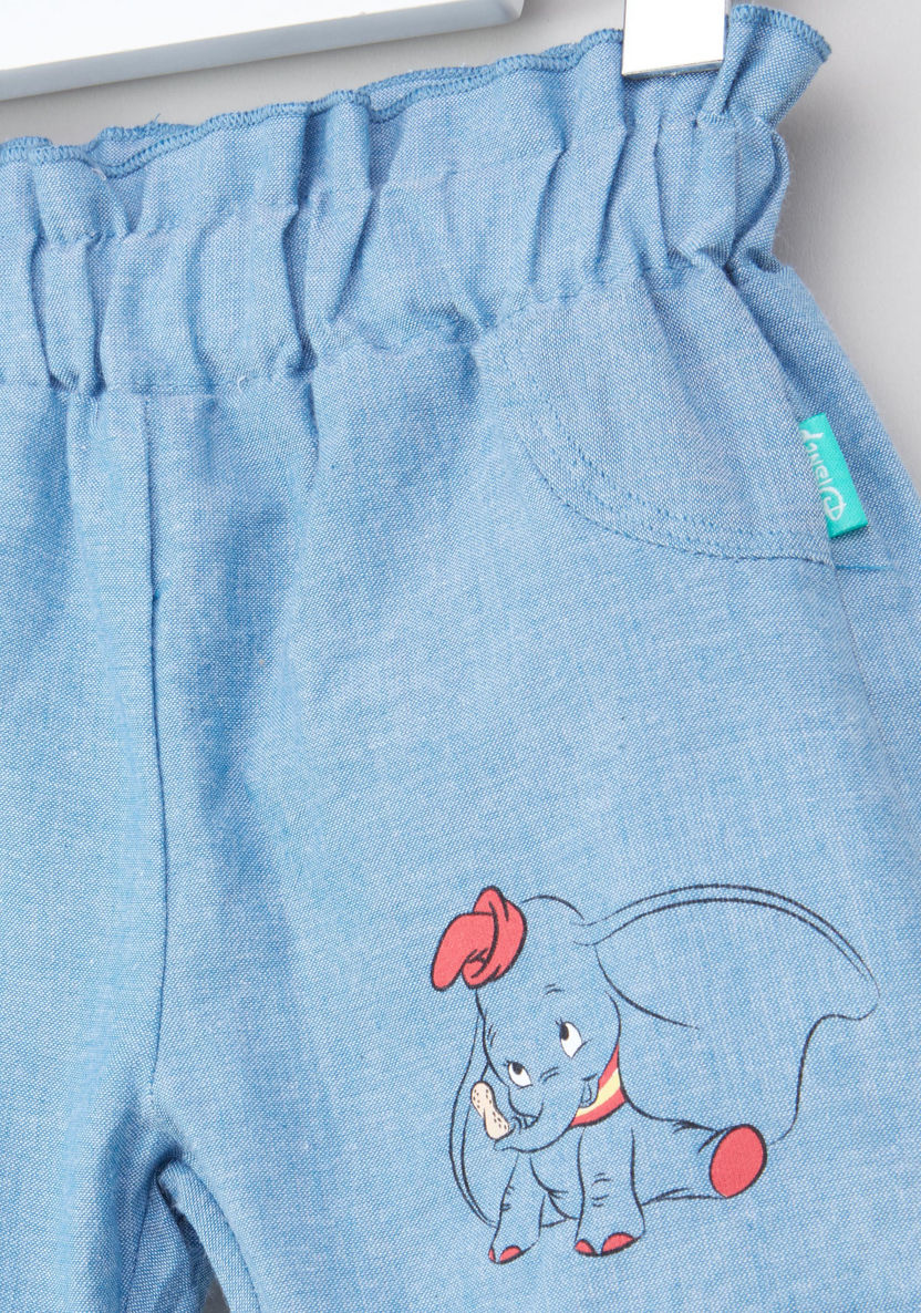 Dumbo Printed Shorts with Elasticised Waistband-Shorts-image-1