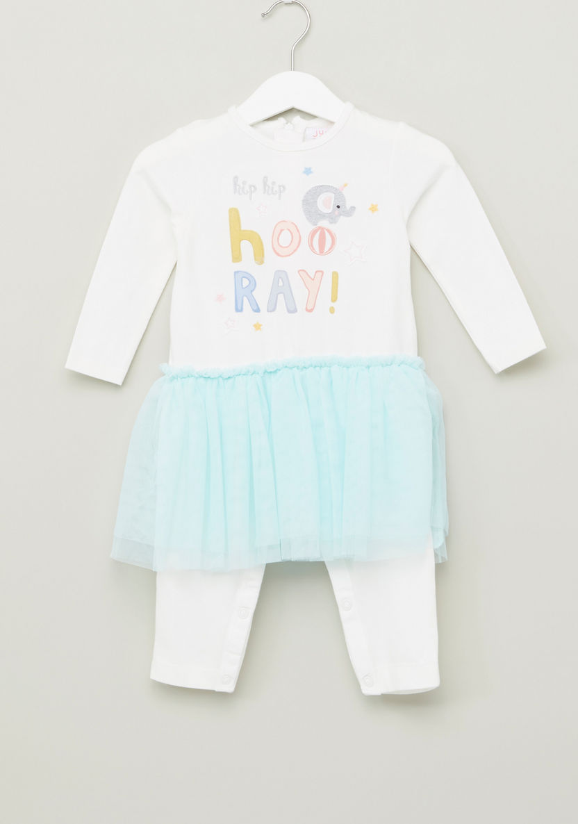 Juniors Frill Detail Printed Romper-Rompers%2C Dungarees and Jumpsuits-image-0