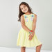 Juniors Sleeveless A-line Dress with Applique-Dresses%2C Gowns and Frocks-thumbnail-1