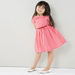 Juniors Check Designed Dress with Round Neck and Short sleeves-Dresses%2C Gowns and Frocks-thumbnail-0