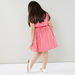 Juniors Check Designed Dress with Round Neck and Short sleeves-Dresses%2C Gowns and Frocks-thumbnail-3