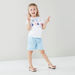 Juniors Embroidered Cotton T-shirt with Tassels-T Shirts-thumbnail-0