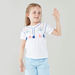 Juniors Embroidered Cotton T-shirt with Tassels-T Shirts-thumbnail-1
