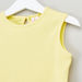 Juniors Solid Sleeveless Cotton T-shirt with Round Neck - Set of 2-T Shirts-thumbnail-2