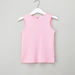 Juniors Solid Sleeveless Cotton T-shirt with Round Neck - Set of 2-T Shirts-thumbnail-5