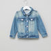 Juniors Pocket Detail Long Sleeves Denim Jacket-Coats and Jackets-thumbnail-0