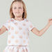 Juniors Polka Dot Printed Top with Short Sleeves and Round Neck-Blouses-thumbnail-1