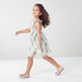 Juniors Floral Printed Dress with Boat Neck and Frill Detail-Dresses%2C Gowns and Frocks-thumbnail-1