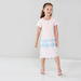 Juniors Round Neck Dress with Short Sleeves and Applique Detail-Dresses%2C Gowns and Frocks-thumbnail-0