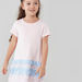 Juniors Round Neck Dress with Short Sleeves and Applique Detail-Dresses%2C Gowns and Frocks-thumbnail-1