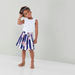 Juniors Frill Detail Sleeveless Top with Printed Skirt-Clothes Sets-thumbnail-0