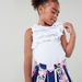Juniors Frill Detail Sleeveless Top with Printed Skirt-Clothes Sets-thumbnail-1