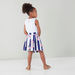 Juniors Frill Detail Sleeveless Top with Printed Skirt-Clothes Sets-thumbnail-2