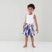 Juniors Frill Detail Sleeveless Top with Printed Skirt-Clothes Sets-thumbnail-3