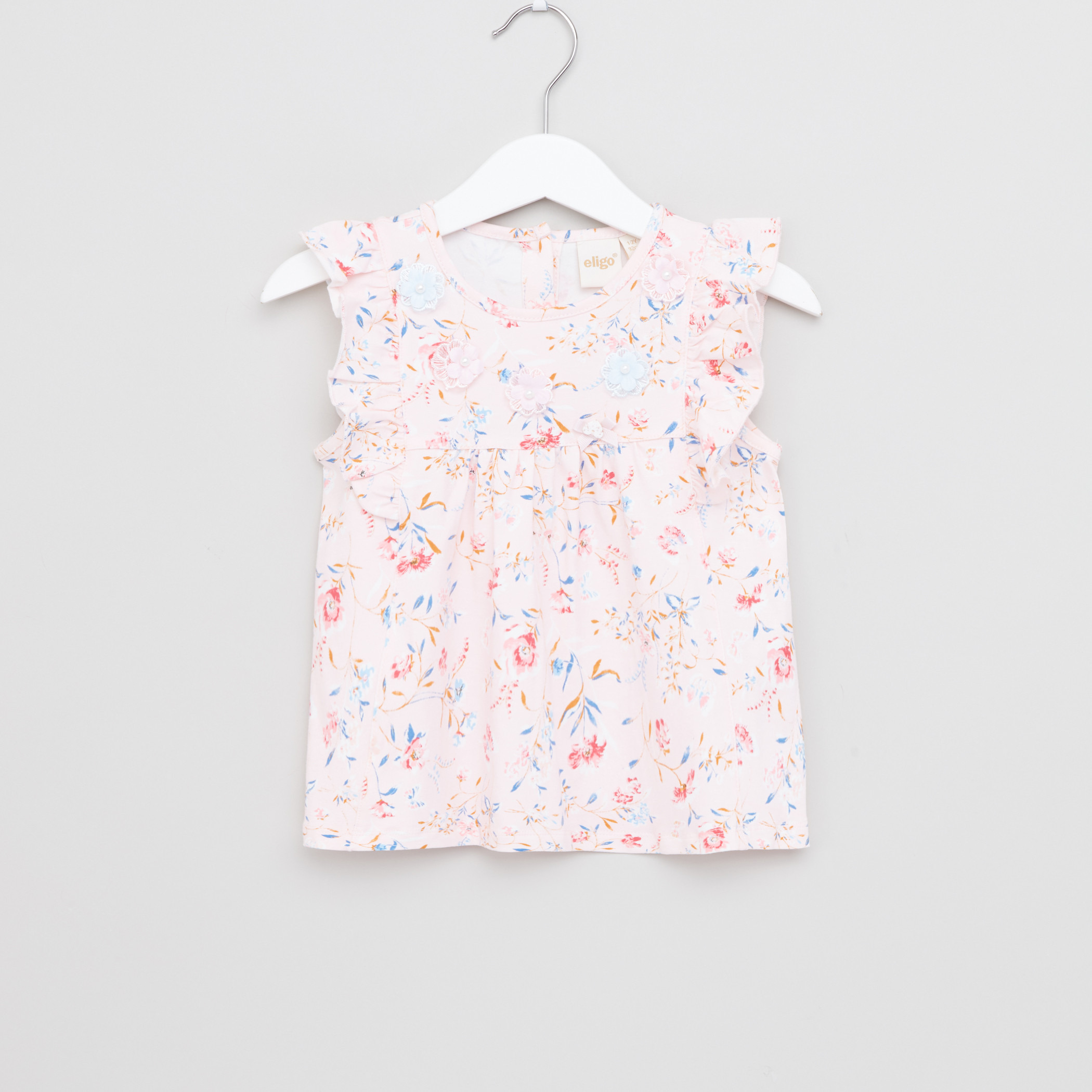 Eligo Floral Printed Round Neck Top-girls-clothing-blousesandshirts-image-1