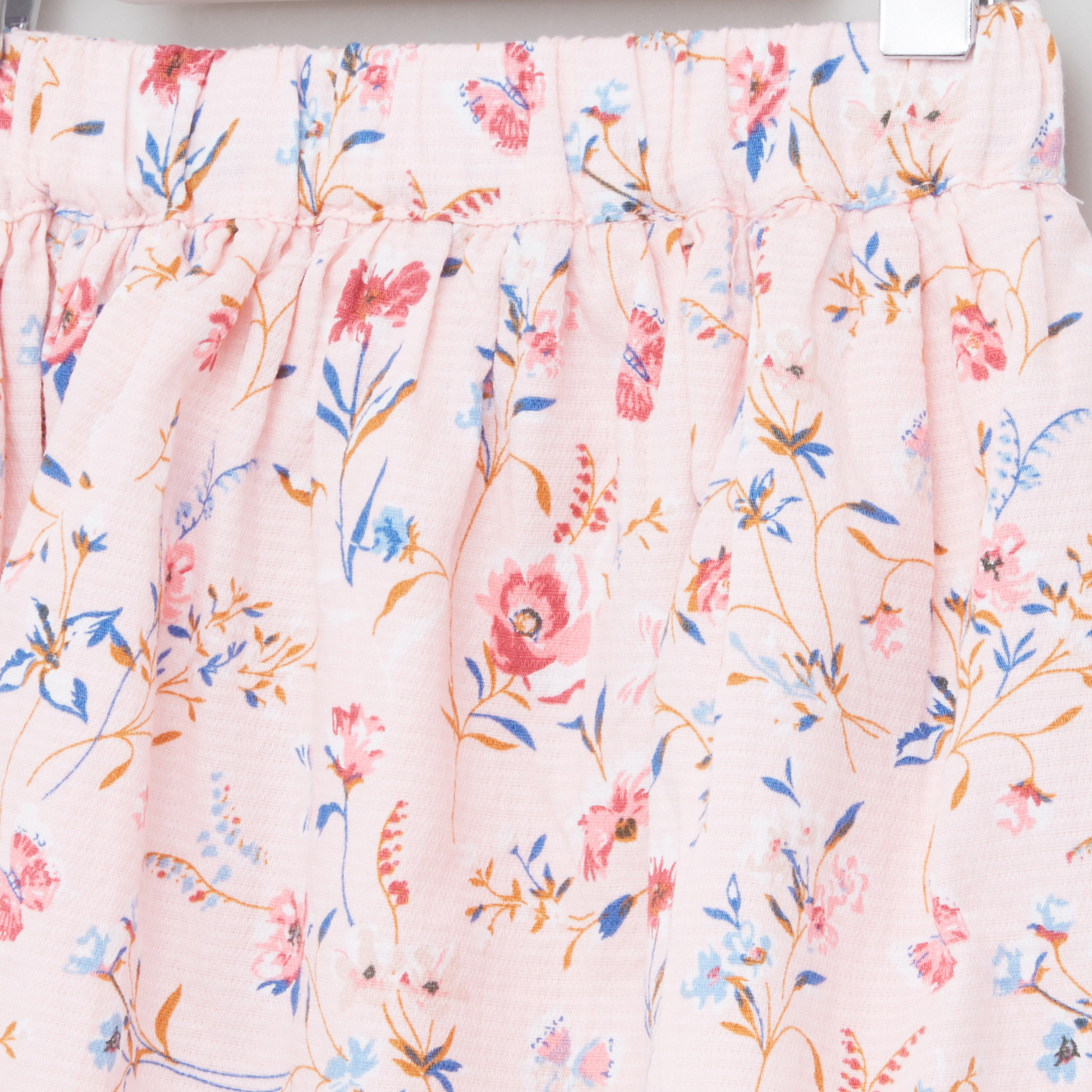 Eligo Floral Printed Skirt with Elasticised Waistband-baby-girls-clothing-bottoms-skirts-image-2