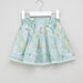 Eligo Floral Printed Skirt with Schiffli Hem-Skirts-thumbnail-0
