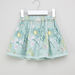 Eligo Floral Printed Skirt with Schiffli Hem-Skirts-thumbnail-2
