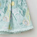 Eligo Floral Printed Skirt with Schiffli Hem-Skirts-thumbnail-3