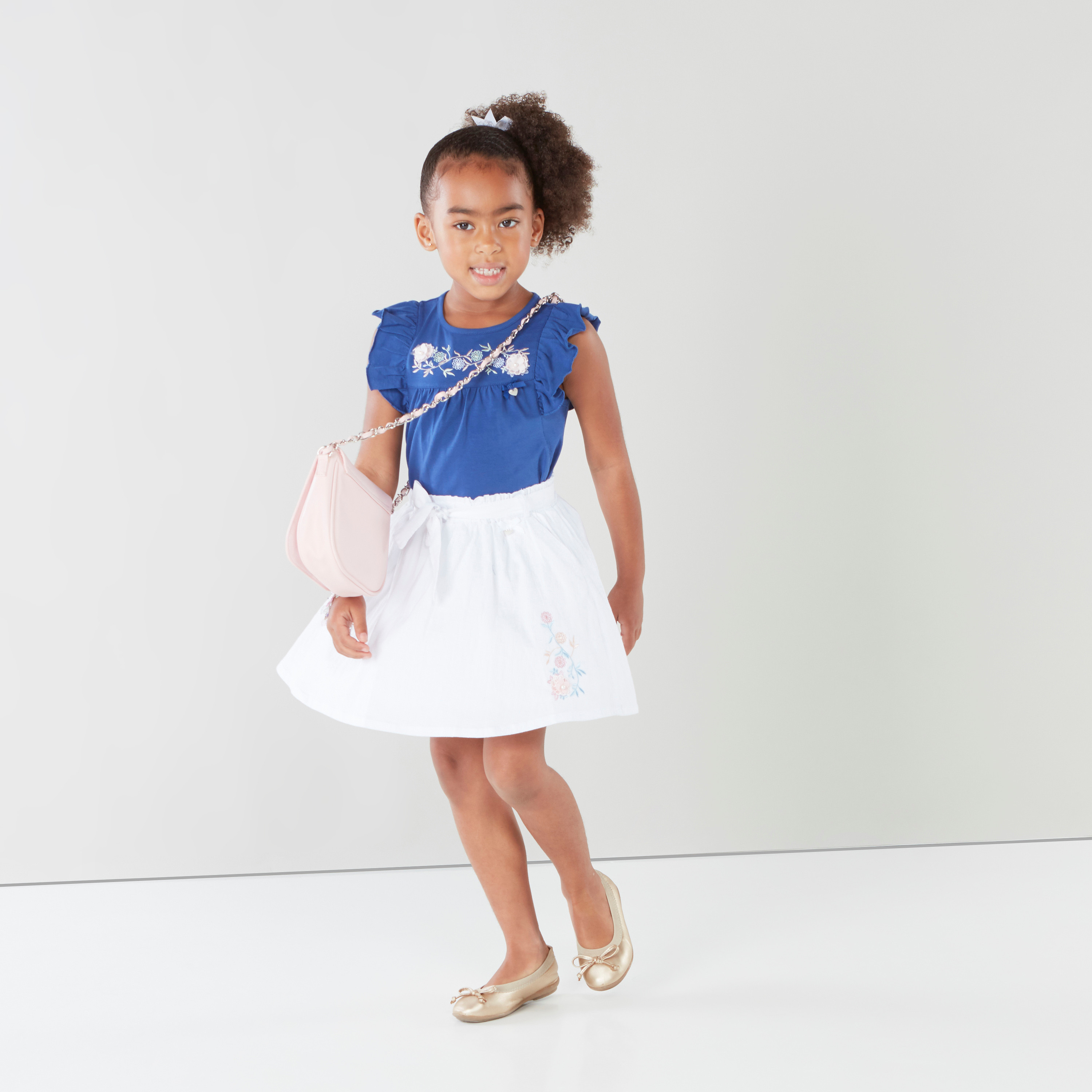 Baby girl 2025 white mini skirt