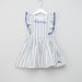 Eligo Striped Pom-Pom Detail Dress-Dresses%2C Gowns and Frocks-thumbnail-0