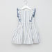 Eligo Striped Pom-Pom Detail Dress-Dresses%2C Gowns and Frocks-thumbnail-2